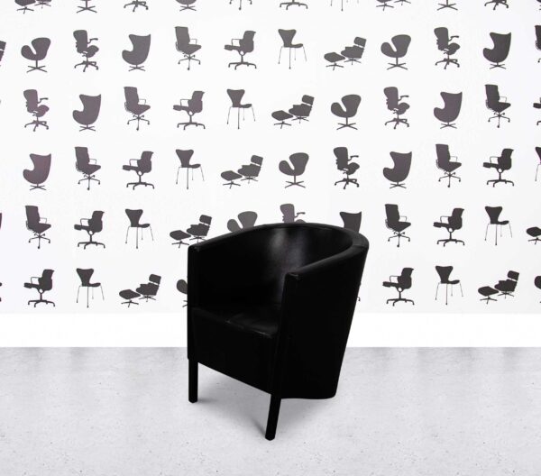 Refurbished Moroso Novecento by Antonio Citterio - Black Leather