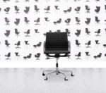 Refurbished Vitra Eames EA117 Chrome Frame - Black Hopsack Fabric