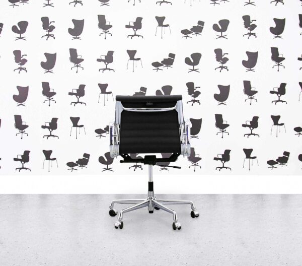 Refurbished Vitra Eames EA117 Chrome Frame - Black Hopsack Fabric