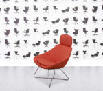 Refurbished Allermuir Open A643 - Red Leather - Wire Frame Base
