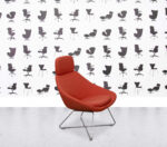 Refurbished Allermuir Open A643 - Red Leather - Wire Frame Base