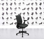 Refurbished Steelcase Think V2 - Upholstered Back - Black Frame - Paseo