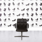 Refurbished Walter Knoll Leadchair - Dark Brown Leather