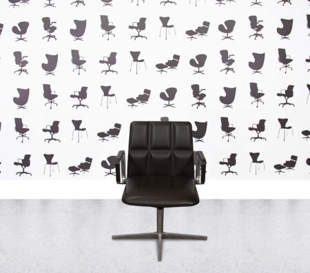 Refurbished Walter Knoll Leadchair - Dark Brown Leather