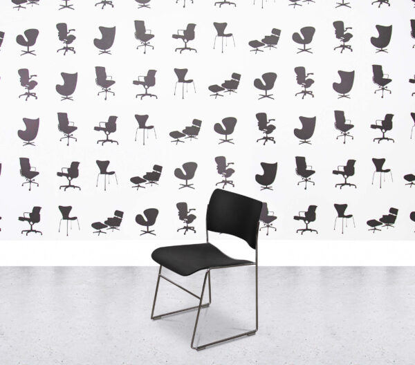 Refurbished Howe 40/4 Side Chair - Black