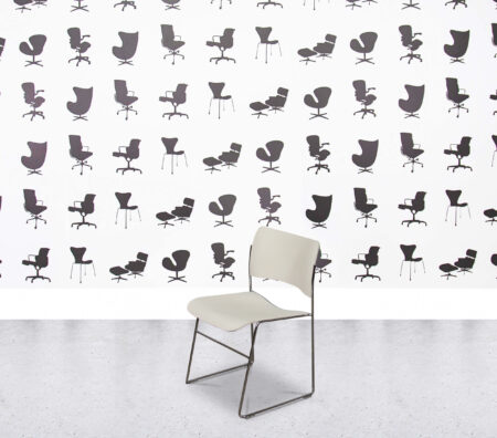 Refurbished Howe 40/4 Side Chair - White