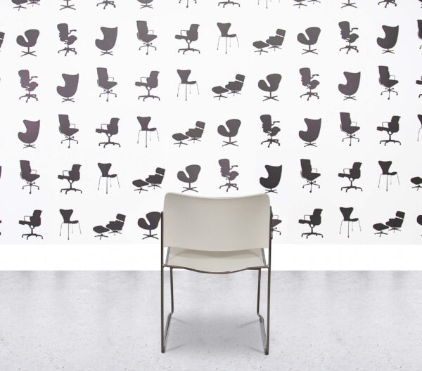 Refurbished Howe 40/4 Side Chair - White