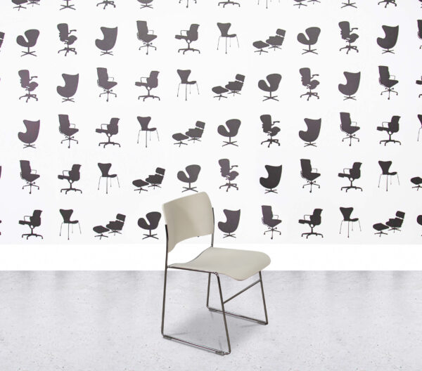 Refurbished Howe 40/4 Side Chair - White
