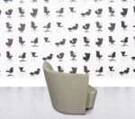 Refurbished Walter Knoll Drift Swivel Armchair - White Leather