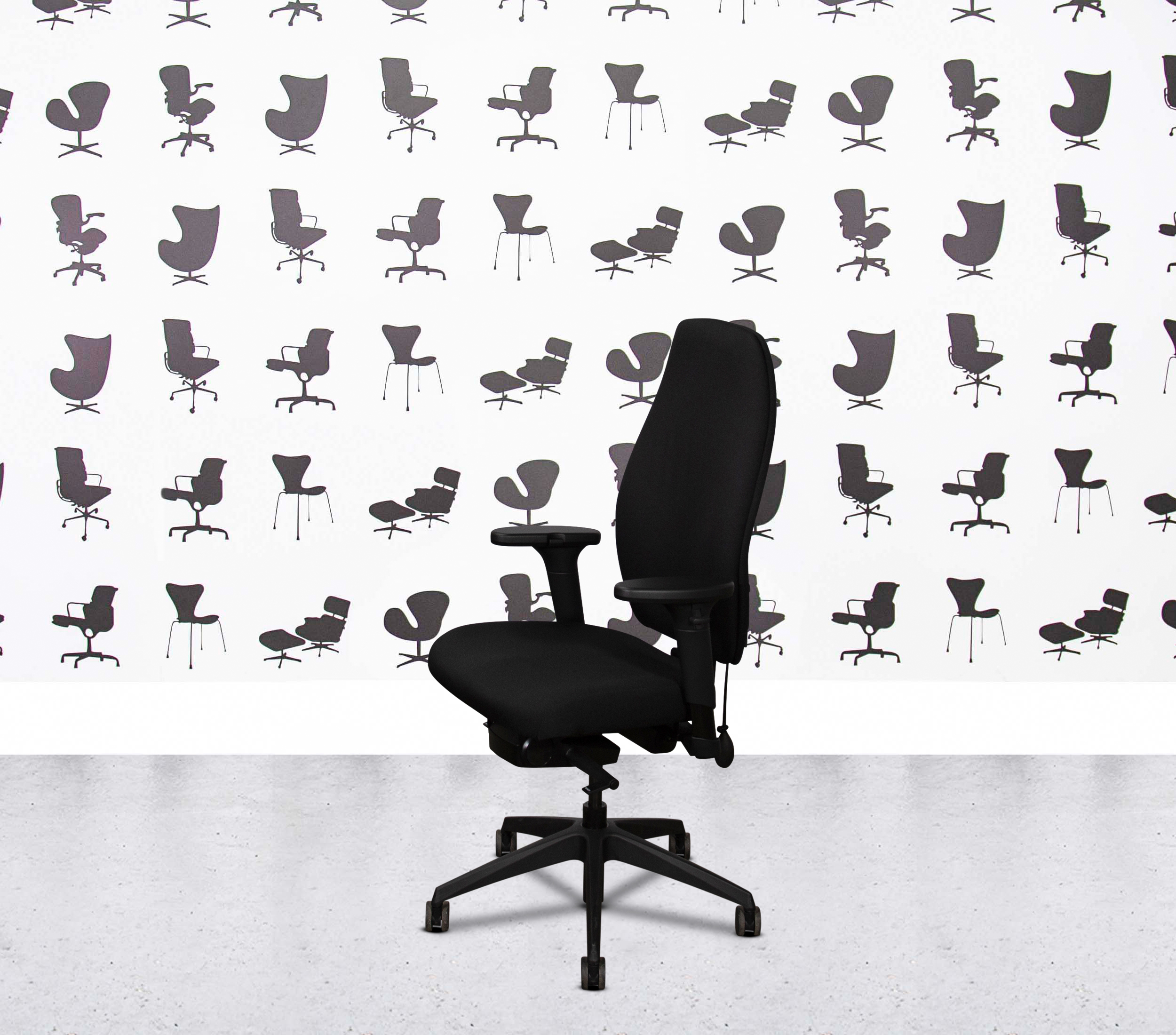 Refurbished Posturite Positiv Plus High Back - Full Black3 Refurbished Posturite Positiv Plus High Back - Full Black