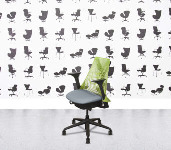 HOMEPAGE 89 Refurbished Herman Miller Sayl - Green Mesh Back - Paseo