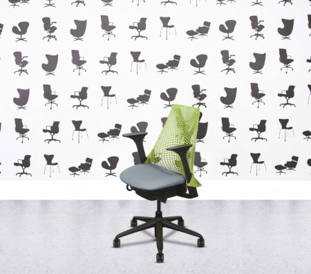 Refurbished Herman Miller Sayl - Green Mesh Back - Paseo