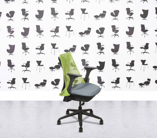 Refurbished Herman Miller Sayl - Green Mesh Back - Paseo