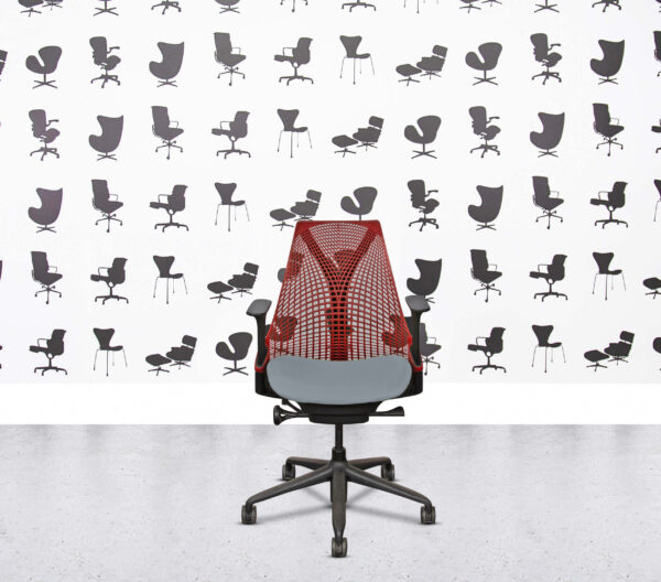 Refurbished Herman Miller Sayl - Red Mesh Back - Paseo