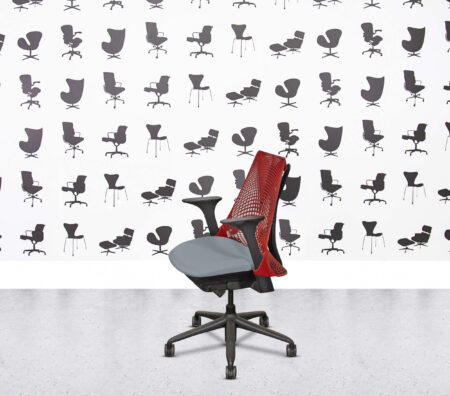 Refurbished Herman Miller Sayl - Red Mesh Back - Paseo