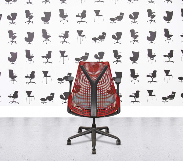 Refurbished Herman Miller Sayl - Red Mesh Back - Paseo