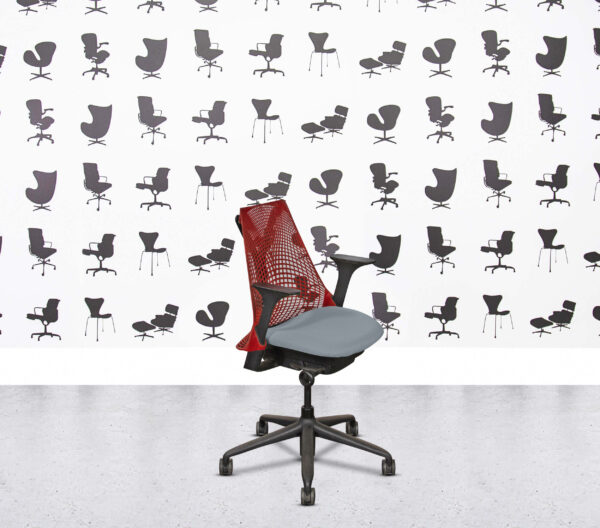 Refurbished Herman Miller Sayl - Red Mesh Back - Paseo