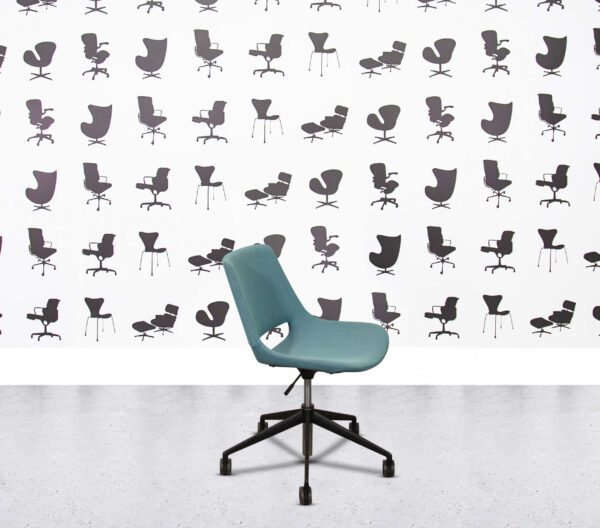 Refurbished Arper Palm 5 Ways - Turquoise Fabric