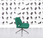Refurbished Frovi Era Swivel Chair - Green Fabric