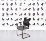 Refurbished Elite Moda Mesh Back Cantilever Chair - Black
