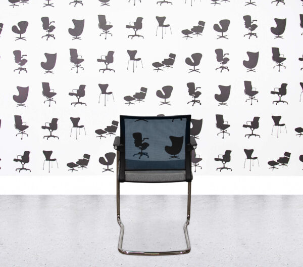 Refurbished Elite Moda Mesh Back Cantilever Chair - Black