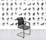 Refurbished Elite Moda Mesh Back Cantilever Chair - Black
