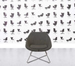 Refurbished Allermuir Open A642 Wire Frame Base - Grey Fabric