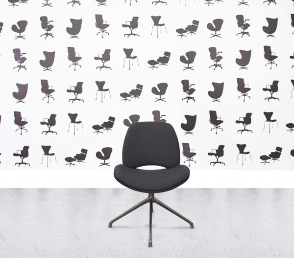 Refurbished Frovi Era Swivel Chair - Anthracite Fabric