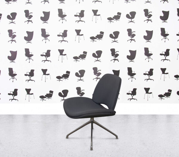 Refurbished Frovi Era Swivel Chair - Anthracite Fabric