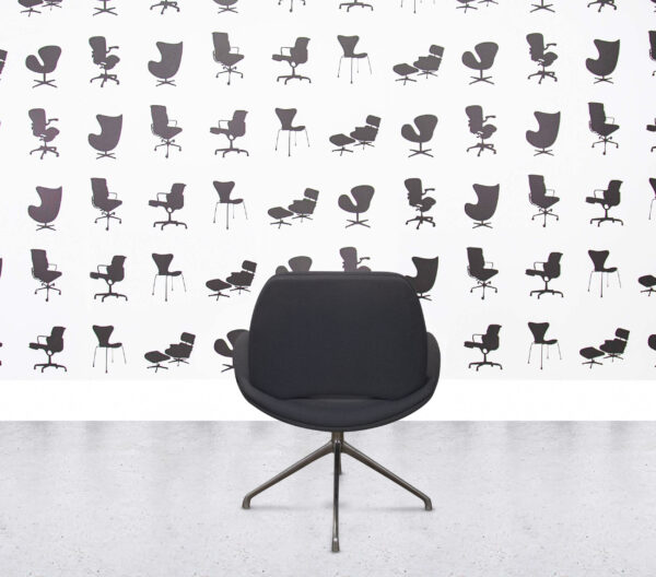 Refurbished Frovi Era Swivel Chair - Anthracite Fabric