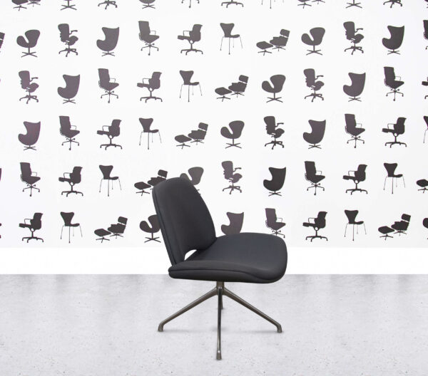 Refurbished Frovi Era Swivel Chair - Anthracite Fabric