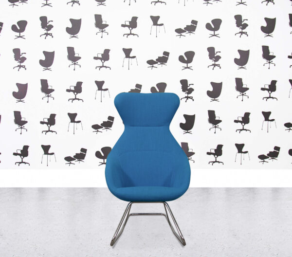 Refurbished Allermuir Famiglia Tilt Chair - Azure Blue