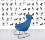 Refurbished Allermuir Famiglia Tilt Chair - Azure Blue