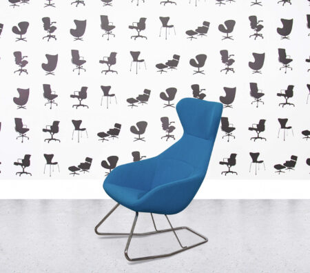 Refurbished Allermuir Famiglia Tilt Chair - Azure Blue