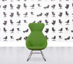 Refurbished Allermuir Famiglia Tilt Chair - Lime Green
