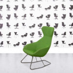 Refurbished Allermuir Famiglia Tilt Chair - Lime Green