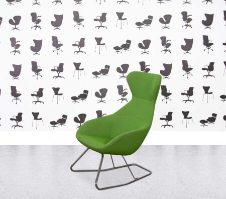 Refurbished Allermuir Famiglia Tilt Chair - Lime Green