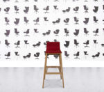 Refurbished Connection Emma Bar Stool - Red Fabric