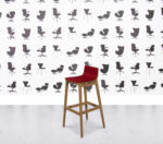 Refurbished Connection Emma Bar Stool - Red Fabric