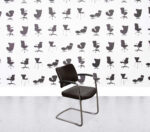 Refurbished Boss Design Pro Cantilever Chair - Brown Leather