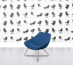 Refurbished Allermuir Open A642 - Wire Frame Base - Baby Blue Fabric
