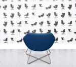 Refurbished Allermuir Open A642 - Wire Frame Base - Baby Blue Fabric