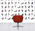 Refurbished Vitra Softshell - 4 Star Polished Aluminium - Orange Fabric