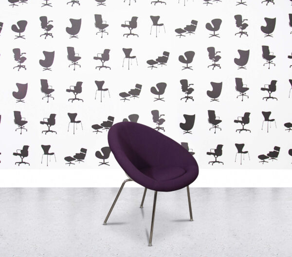 Refurbished Connection Gloss Tub Chair - Purple