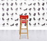 Refurbished Connection Retro Bar Stool - Red