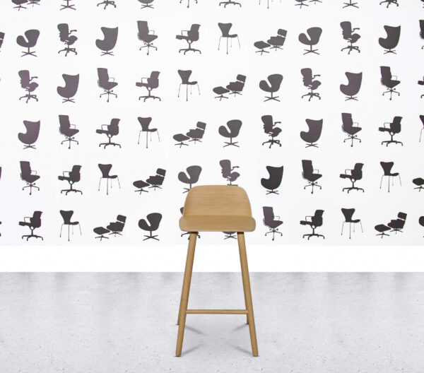 Refurbished Muuto Nerd Bar Stool - Oak