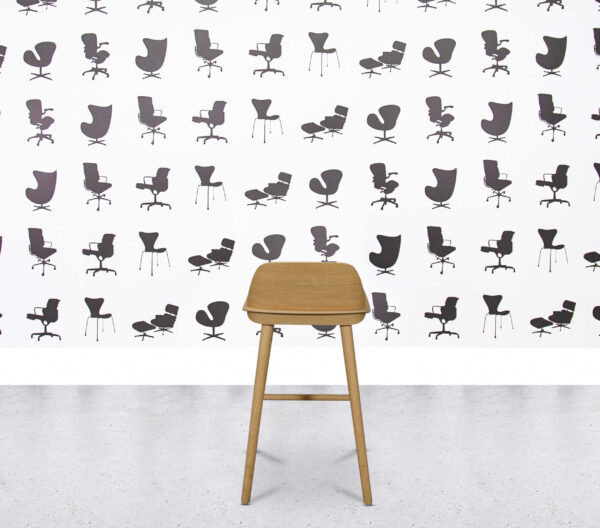 Refurbished Muuto Nerd Bar Stool - Oak