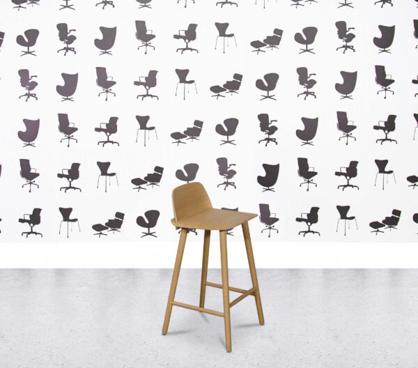 Refurbished Muuto Nerd Bar Stool - Oak