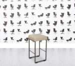 Refurbished Allermuir Pause Bar Stool - Beige Leather