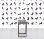 Refurbished Allermuir Pause Bar Stool - Grey Leather